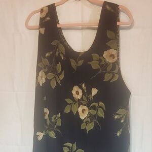 Floral And Patterned Reversible Sleeveless Dress